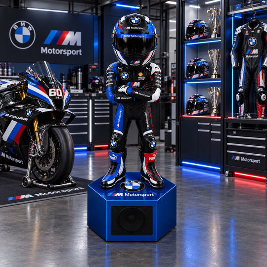 Helmstand BMW M Motorsport edition with Bluetooth speaker base